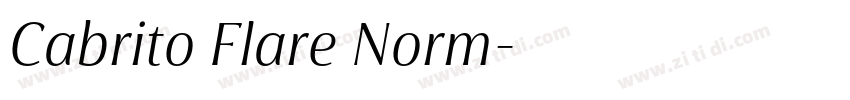 Cabrito Flare Norm字体转换